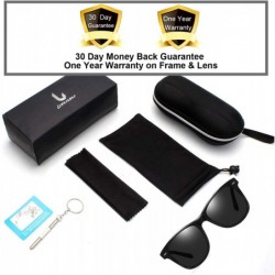 Square Polarized Sunglasses for Women and Men Retro Driving Rectangular Sun Glasses 100% UV Blocking - CM18STYH5QD $23.33