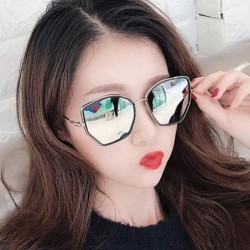 Sport Irregular Sunglasses Oversized Significantly 2DXuixsh - Silver - CI18S602W0Y $9.33
