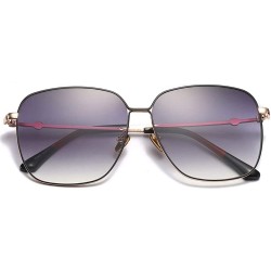 Sport Oversized Sunglasses Rectangular Square Sun Glasses for Women Men Large Lens - Gray - CE18R7SDYUL $18.97