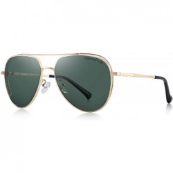 Aviator Premium Classic Men Sunglasses for Women-Polarized-100% UV protection - G15 - CK18MH5NDQL $51.45