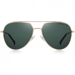 Aviator Premium Classic Men Sunglasses for Women-Polarized-100% UV protection - G15 - CK18MH5NDQL $26.73