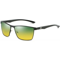 Round Polarized Sunglasses Glasses Teardrop MDYHJDHHX - Green - CE18X6NRO5O $40.36