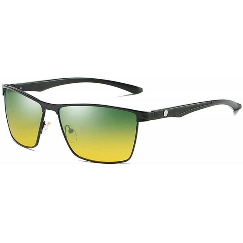 Round Polarized Sunglasses Glasses Teardrop MDYHJDHHX - Green - CE18X6NRO5O $20.73