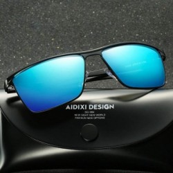 Round Polarized Sunglasses Glasses Teardrop MDYHJDHHX - Green - CE18X6NRO5O $20.73