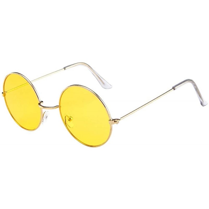 Square Women Men New Vintage Retro Glasses Unisex Fashion Circle Frame Radiation Protection Sunglasses Eyewear - G - C718SMGK...