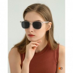 Semi-rimless Polarized Sunglasses for Women Men Classic Trendy Stylish Sun Glasses 100% UV Protection - CX18T5IQYS4 $12.13