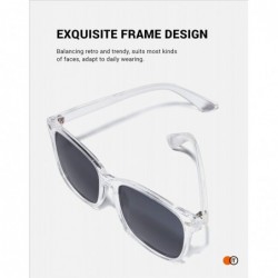 Semi-rimless Polarized Sunglasses for Women Men Classic Trendy Stylish Sun Glasses 100% UV Protection - CX18T5IQYS4 $12.13
