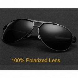 Goggle Men Polarized Sunglasses Driving Pilot Sunglass Man Eyewear Sun Glasses - C2 - CH194OKN8Q8 $30.23