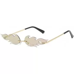 Butterfly Women Sunglasses Fashion Vintage Retro Irregular Funny Shape Cat Eye Sunglasses - C - CG190NC09TE $20.35