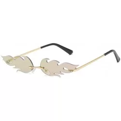 Butterfly Women Sunglasses Fashion Vintage Retro Irregular Funny Shape Cat Eye Sunglasses - C - CG190NC09TE $10.04