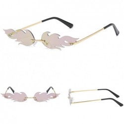 Butterfly Women Sunglasses Fashion Vintage Retro Irregular Funny Shape Cat Eye Sunglasses - C - CG190NC09TE $10.04