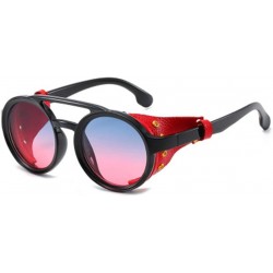 Sport Fashion Leather Buckle PC Sunglasses Retro UV Protection Sunglasses - 5 - C1190KZNX6H $32.22