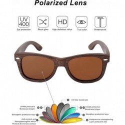 Wayfarer Polarized Sunglasses Floating Handmade Glasses - Black - CG182Y4YHSL $20.26