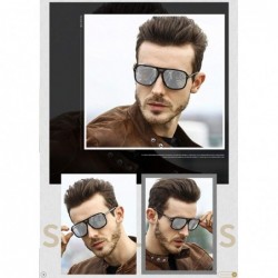 Goggle Goggle Hot Retro Aviator Polarized Classic Driving Men Sunglasses - (Updates)silver Lens - C818RCHR6II $15.42