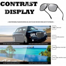 Goggle Goggle Hot Retro Aviator Polarized Classic Driving Men Sunglasses - (Updates)silver Lens - C818RCHR6II $15.42