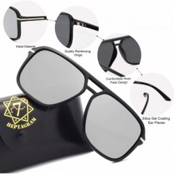 Goggle Goggle Hot Retro Aviator Polarized Classic Driving Men Sunglasses - (Updates)silver Lens - C818RCHR6II $15.42