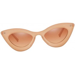 Cat Eye Fashion Womens Cat Eye Sunglasses Outdoor Party Eyewear UV Protection Shades - Brown - CN19022E93H $23.09