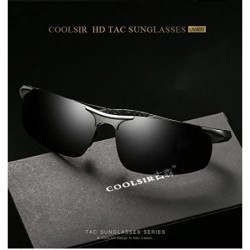 Oval Polarized Sunglasses for Men Sports Mens Sunglasses UV Protection Sun Glasses For Driving Mens - CV18EQOTN2D $12.25
