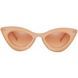 Cat Eye Fashion Womens Cat Eye Sunglasses Outdoor Party Eyewear UV Protection Shades - Brown - CN19022E93H $9.00