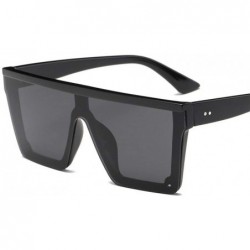 Square Sunglasses Square Gradient Glasses Designer - Black - CV199EIYHT4 $28.54