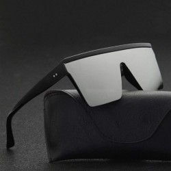 Square Sunglasses Square Gradient Glasses Designer - Black - CV199EIYHT4 $17.42