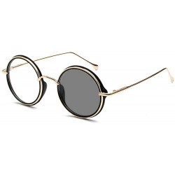 Round Photochromic Sunglasses Men's Fashion New Small Round Reading Glasses Metal Frame Women reading glasses - CW18ZXLMTXR $...