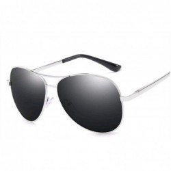 Oval Photochromic Pilot Polarized Sunglasses Men Women Driving Chameleon Discoloration Sun Glasses Shades - CB197Y7U009 $14.16