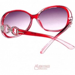 Goggle Women's Feeling Of Sunglasses Gradient Sunglasses - Red Copper Mold - CJ11ZSI9HIH $9.92