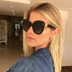 Wrap Women Vintage Big Frame Sunglasses Retro Eyewear Fashion Ladies Radiation Protection Sunglasses - C - CF18TLY44SN $18.77