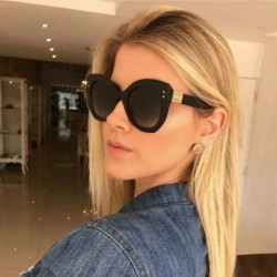 Wrap Women Vintage Big Frame Sunglasses Retro Eyewear Fashion Ladies Radiation Protection Sunglasses - C - CF18TLY44SN $8.65