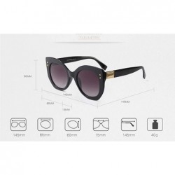 Wrap Women Vintage Big Frame Sunglasses Retro Eyewear Fashion Ladies Radiation Protection Sunglasses - C - CF18TLY44SN $18.77