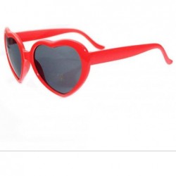 Semi-rimless Oversized Sunglasses Protection - Red - CZ194YI4GGY $23.15