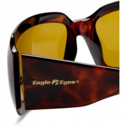 Wrap Eagle Eyes Women's Gemstone I Sunglasses - Topaz Frame/Gold Brown Lens - CW113KJORJ5 $38.26