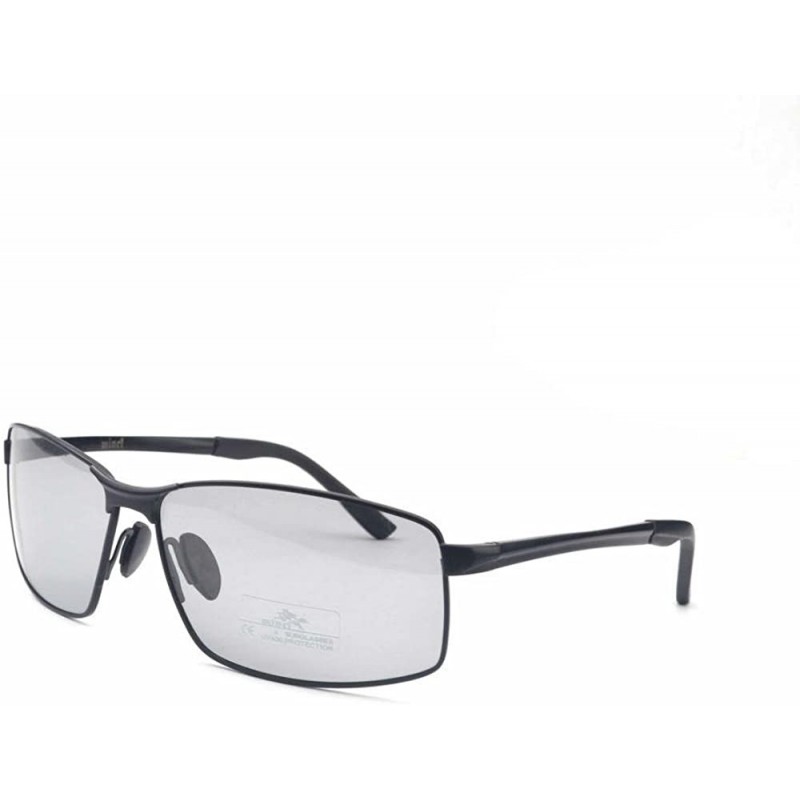 Sport Polarized Photochromic Lens Day and Night Al-Mg Frame Driving Photosensitive Sunglasses for Men - CP184X95IHN $15.26