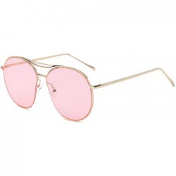 Goggle Look stylish and elegant in our Violet round sunglasses. Unique and fashionable - Pink - C218WQ6ZCKX $17.29