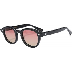 Oval Vintage Sunglasses Johnny Depp Oval Sunglasses Fashion Men Women Tony Stark Sunglasses see Though Lens - C6 - CN18ZLXXCM...