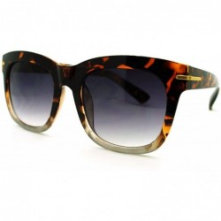 Oversized Stylish Designer Fashion Sunglasses Oversized Retro Chic Eyewear - Tortoise 2-tone - C111LSUA06B $10.36