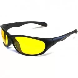 Round Night Driving Sunglasses - Matte-black - CG11AYZK2Y1 $23.15