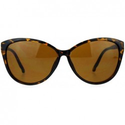 Cat Eye Rhinestone Iced Jewel Temple Goth Cat Eye Mod Sunglasses - Tortoise Brown - CH12FLPIHXR $11.88