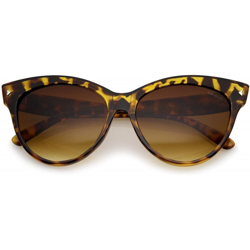 Cat Eye Women's Mod Oversize Horn Rimmed Cat Eye Sunglasses 52mm - Yellow-tortoise / Amber - CT12O2W42VH $9.01