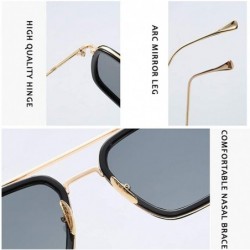 Aviator Glasses Vintage Aviator Sunglasses Classic - Gold Frame Grey Lens - C118UX5CZK5 $10.95