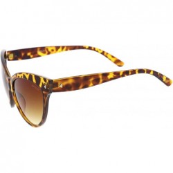 Cat Eye Women's Mod Oversize Horn Rimmed Cat Eye Sunglasses 52mm - Yellow-tortoise / Amber - CT12O2W42VH $9.01