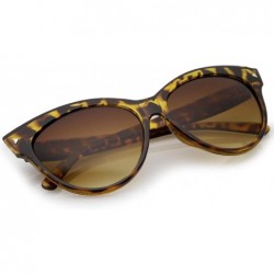 Cat Eye Women's Mod Oversize Horn Rimmed Cat Eye Sunglasses 52mm - Yellow-tortoise / Amber - CT12O2W42VH $9.01