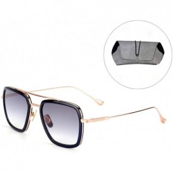 Aviator Glasses Vintage Aviator Sunglasses Classic - Gold Frame Grey Lens - C118UX5CZK5 $10.95