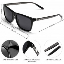 Semi-rimless Polarized Sunglasses for Men and Women UV400 Protection Sunglasses Safe Driving Sunglasses Metal Spring Temples ...