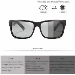 Sport Sunglasses Definition Polarization Discoloration - Black Gray - C118YM09ZOM $27.51