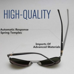 Oval Men Polarized Sunglasses Retro Classic Pilot Glasses Leisure UV400 Protection Metal Frame Oculos De Sol - CH198AI6OHY $1...