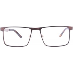 Rectangular Blue Light Blokers Men's Computer Reading Glasses-LH4089 - C7-brown&gold - CS18KN77T6Q $82.68