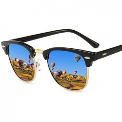 Rimless Vintage Semi-Rimless Brand Designer Sunglasses Women/Men C2 Mattle Black - C13leopard Deepgreen - CK18XAKAC8E $8.50