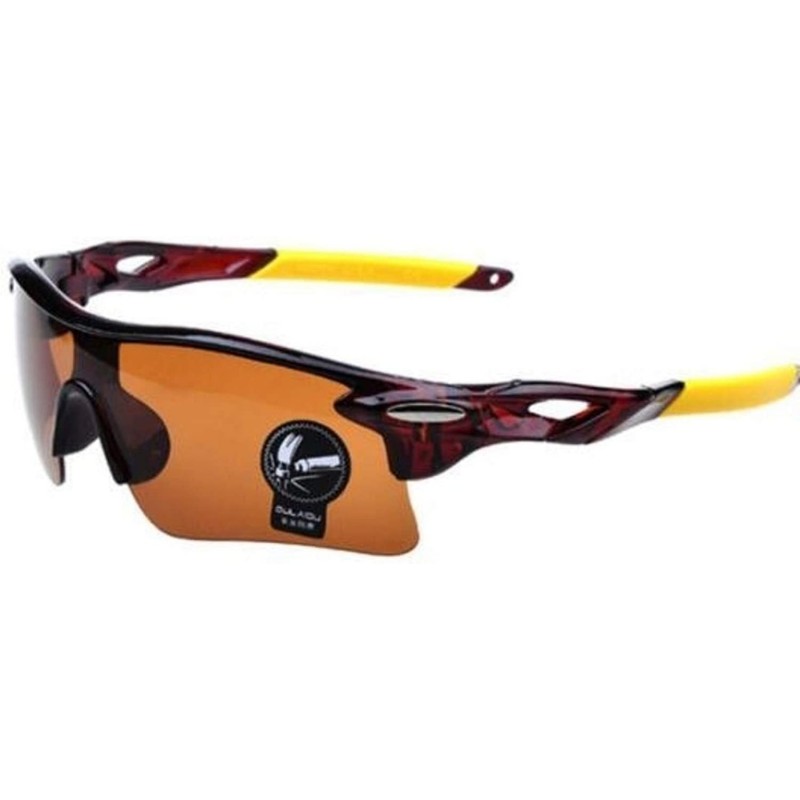 Aviator New Fashion Oculos UV400 Unisex Designer Glasses for Sight Driving Day/Night Vision glasses - Yellow - C618QIL0L8M $9.59